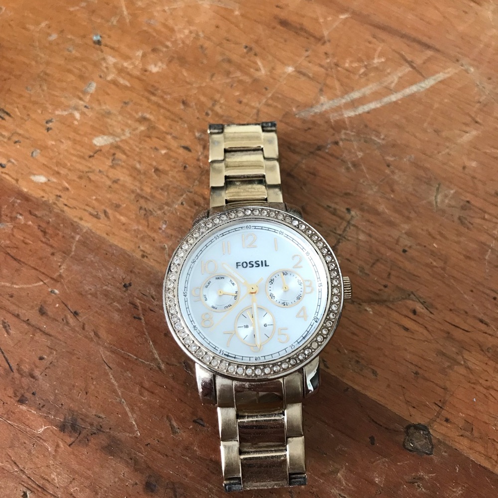 Fossil watches White and Gold